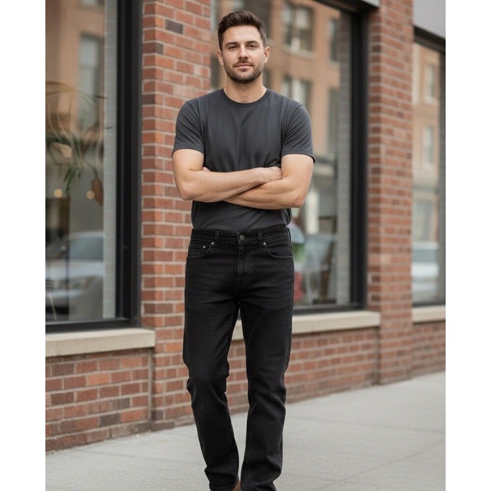 Carhartt BD2804-M Relaxed Fit Rugged Flex Men's 30x32 Denim Black Jeans
